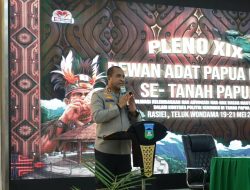 Kapolda Alfred Papare Tegaskan Komitmen Jaga Keamanan Pleno Dewan Adat Papua
