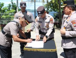 Polres Fakfak Segarkan Struktur Organisasi, Kapolres Pimpin Langsung Sertijab