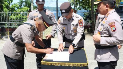 Polres Fakfak Segarkan Struktur Organisasi, Kapolres Pimpin Langsung Sertijab