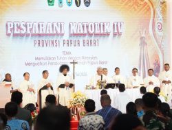 Kapolda Papua Barat Hadiri Pembukaan Pesparani Katolik IV Tingkat Provinsi Papua Barat di Teluk Bintuni