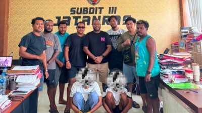 Laptop Guru Dicuri Lewat Plafon, Dua Remaja Dibekuk Jatanras Polda PB