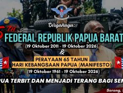Jelang 19 Oktober 2026, NFRPB Peringati 15 Tahun Deklarasi Kemerdekaan Papua Barat dan Dorong Perundingan Damai